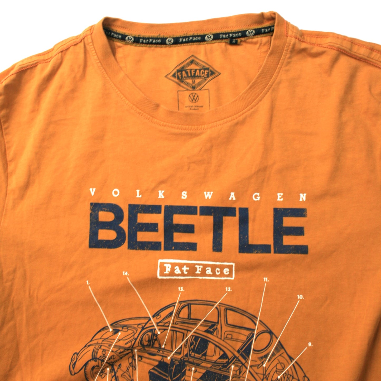 FATFACE X VOLKSWAGEN T-SHIRT - ORANGE - M