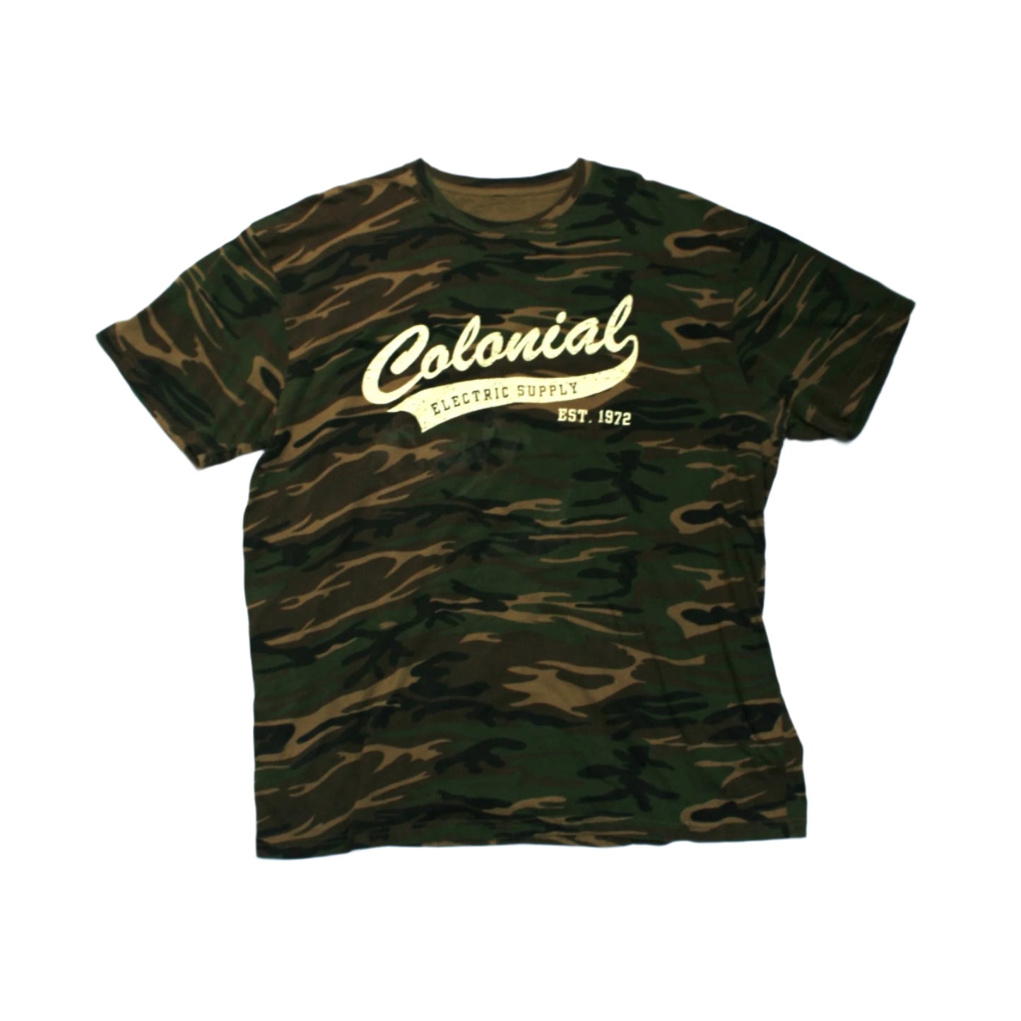 COLONIAL ELECTRIC SUPPLY T-SHIRT - CAMO - M/L