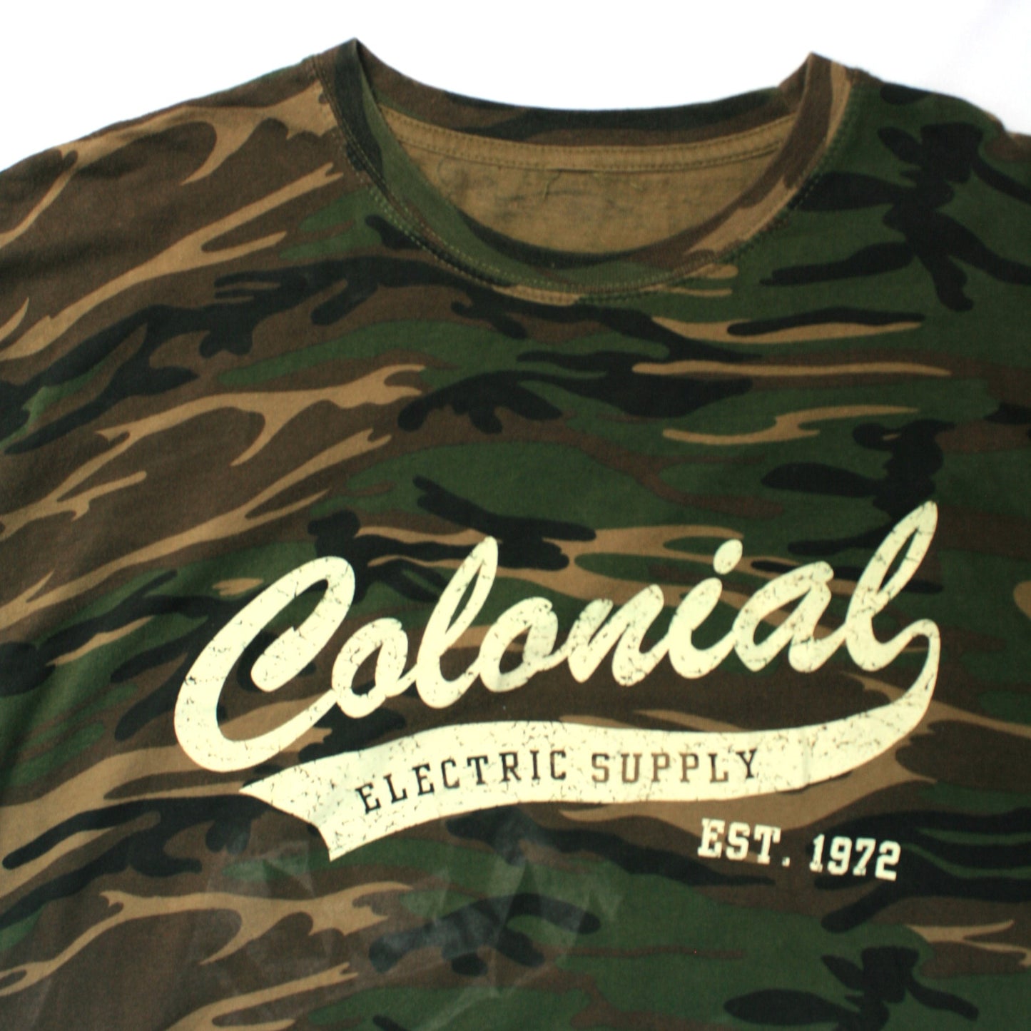 COLONIAL ELECTRIC SUPPLY T-SHIRT - CAMO - M/L