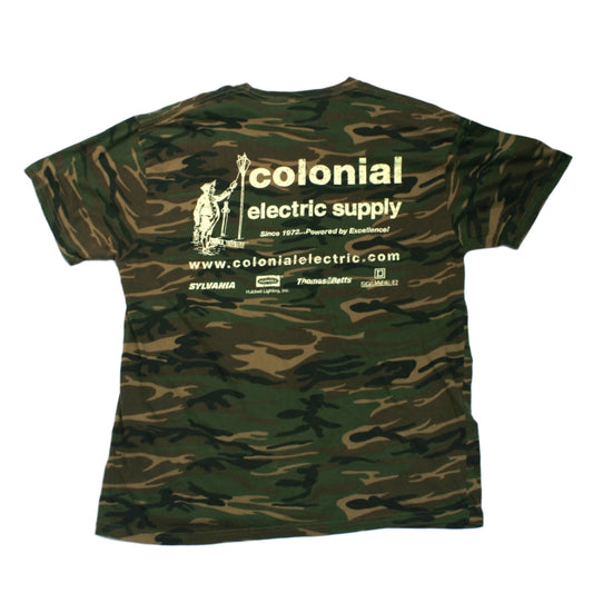 COLONIAL ELECTRIC SUPPLY T-SHIRT - CAMO - M/L