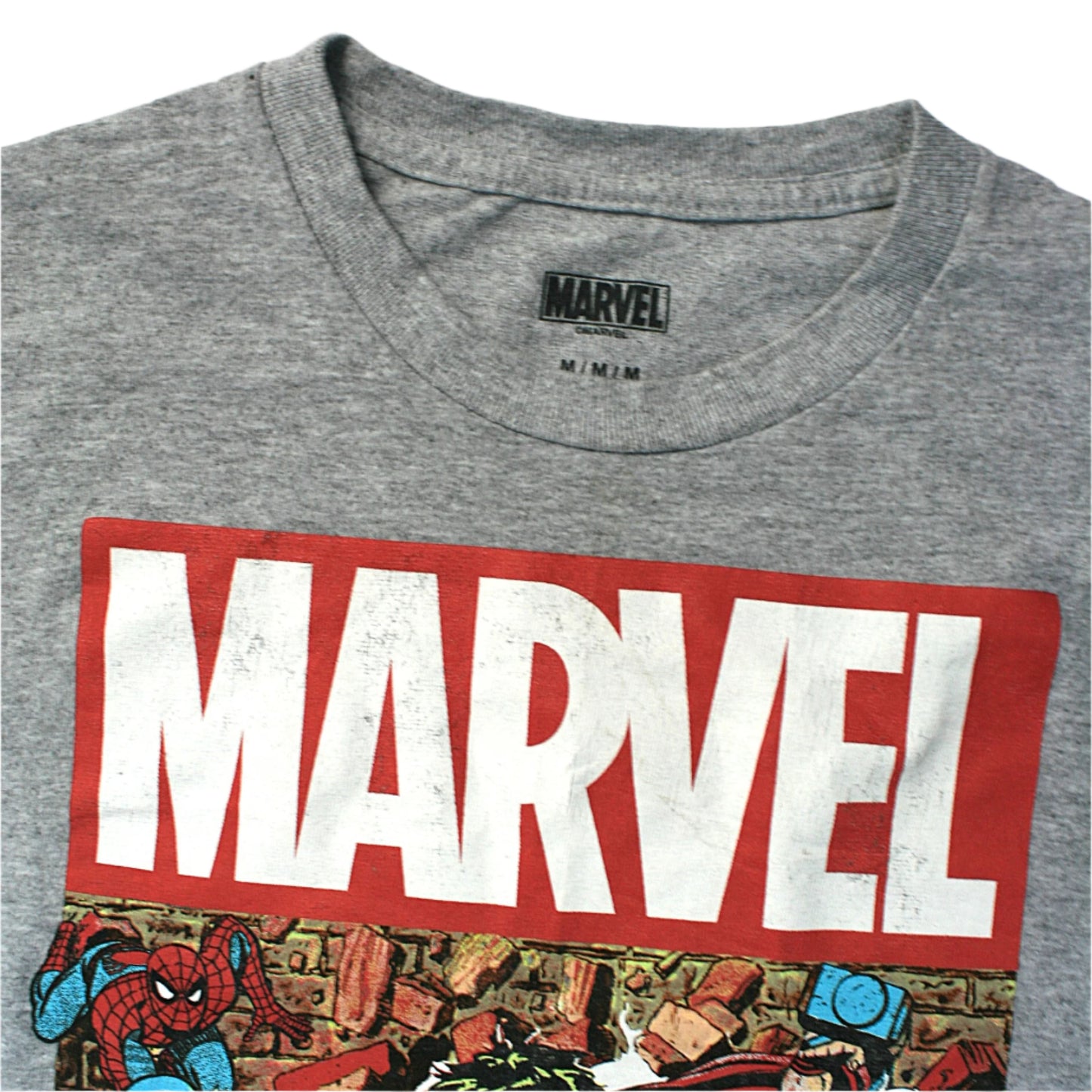 MARVEL SUPERHEROES T-SHIRT - GREY - M