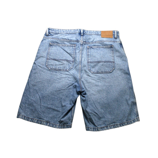 AUSTRALIAN DENIM BAGGY SHORTS - GREY - W38