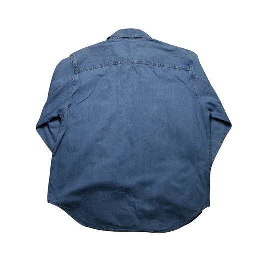 LEVI'S DENIM LONG SLEEVE SHIRT - BLUE - L