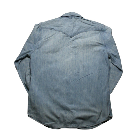 LEVI'S DENIM LONG SLEEVE SHIRT - GREY - L