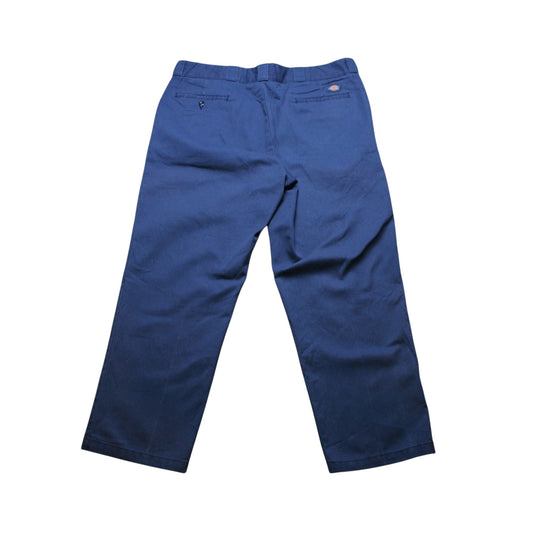 DICKIES BAGGY CARPENTER 874 TROUSERS - BLUE - W40