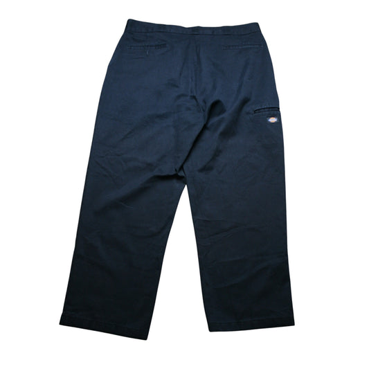 DICKIES BAGGY CARPENTER TROUSERS - NAVY - W42
