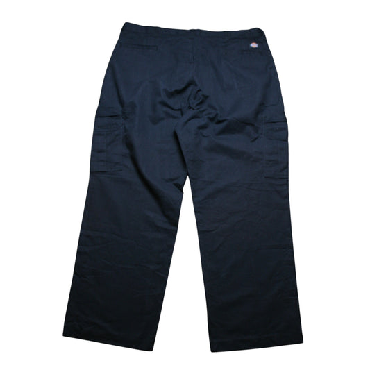 DICKIES BAGGY CARPENTER TROUSERS - BLACK - W42