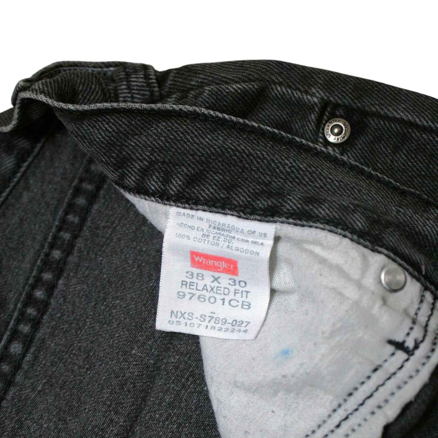 WRANGLER RELAXED DENIM TROUSERS - BROWN/GREY - W38
