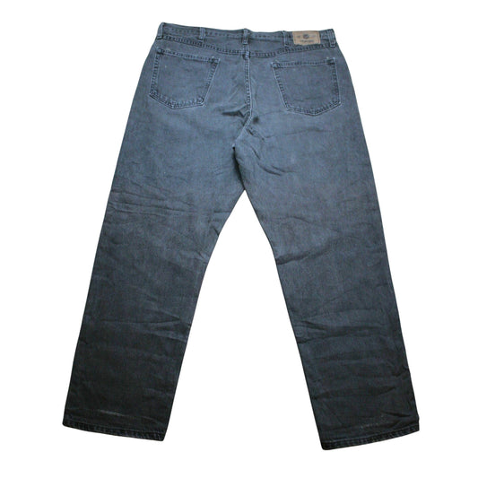 WRANGLER RELAXED DENIM TROUSERS - BROWN/GREY - W38