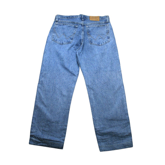 WRANGLER STRAIGHT DENIM TROUSERS - BLUE - W32