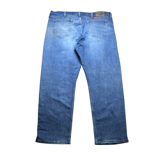 WRANGLER STRAIGHT DENIM TROUSERS - BLUE - W40