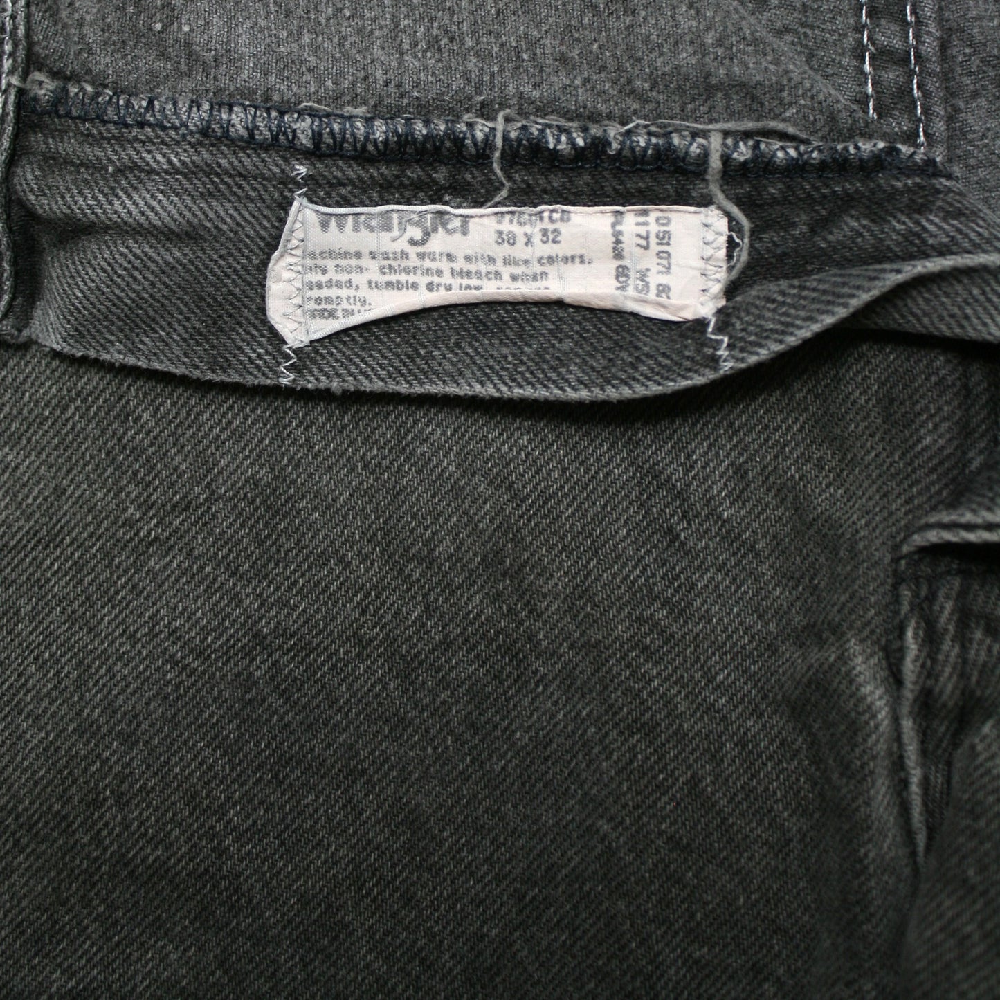 WRANGLER STRAIGHT DENIM TROUSERS - GRAY - W38