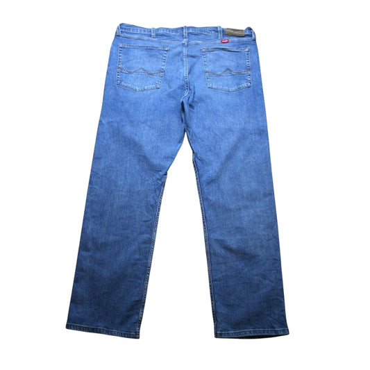 WRANGLER STRAIGHT DENIM TROUSERS - BLUE - W38