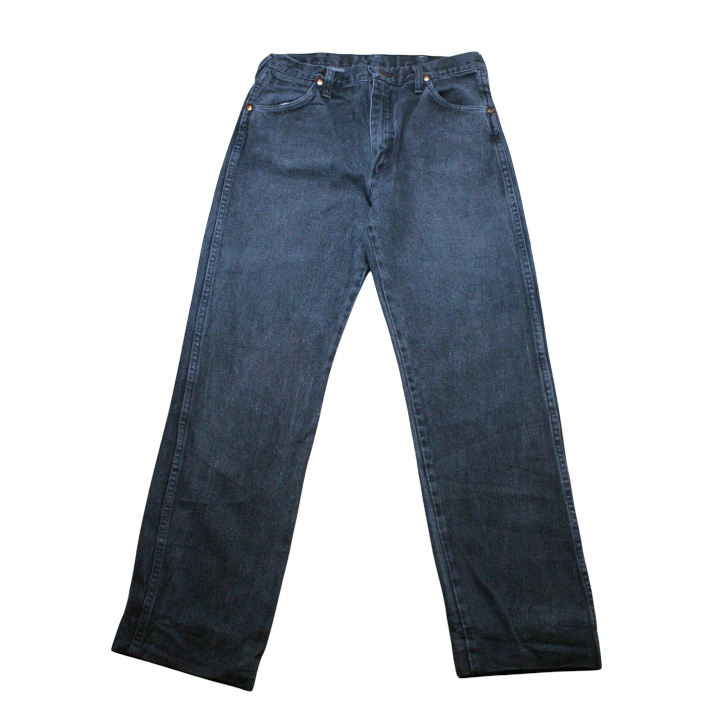 WRANGLER STRAIGHT DENIM TROUSERS - BLACK - W34