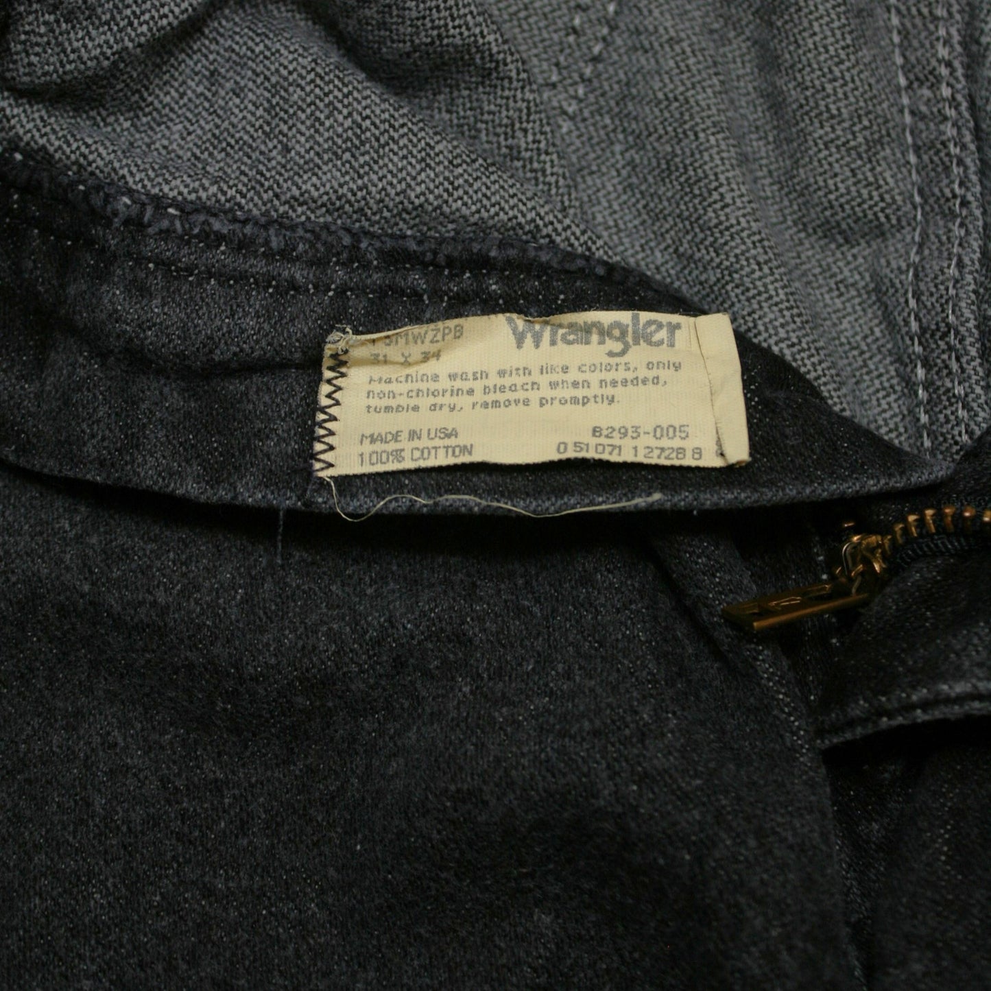 WRANGLER STRAIGHT DENIM TROUSERS - BLACK - W34