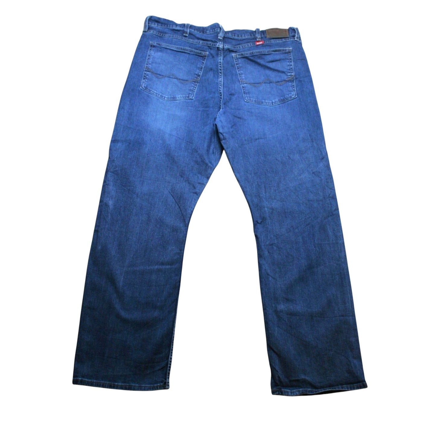 WRANGLER RELAXED BOOTCUT DENIM TROUSERS - BLUE - W38