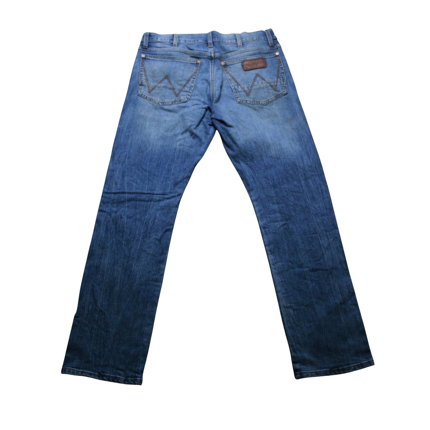 WRANGLER SLIM STRAIGHT DENIM TROUSERS - BLUE - W30