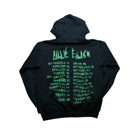 BILLIE EILISH WORLD TOUR HOODIE - BLACK - S