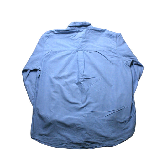 CHAPS LONG SLEEVED SHIRT - BLUE - XL