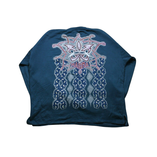 MAGMA 3/4 LENGTH SLEEVE T-SHIRT - GREEN - XL