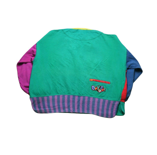 LA PAGAYO CRAZY CAT SWEATER - MULTI - M