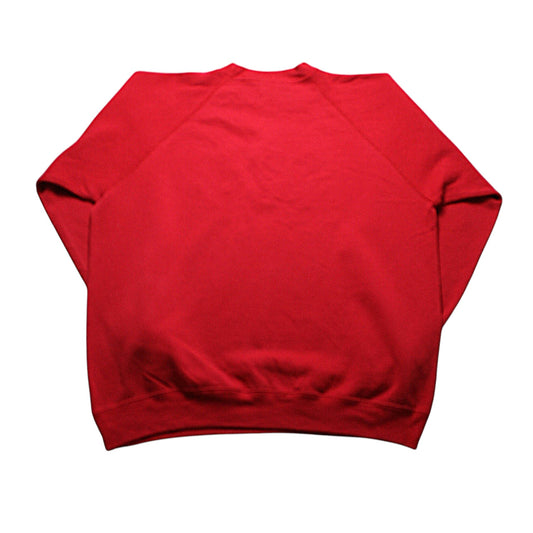HANES GRANDMA'S FLOCK SWEATER - RED - XL