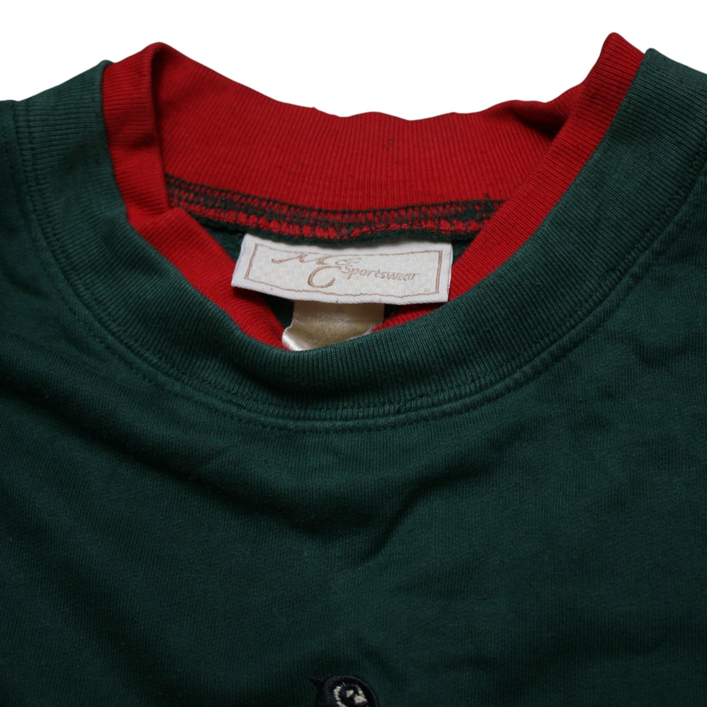 M&C BIRDS ON A TREE SWEATER - GREEN - XL