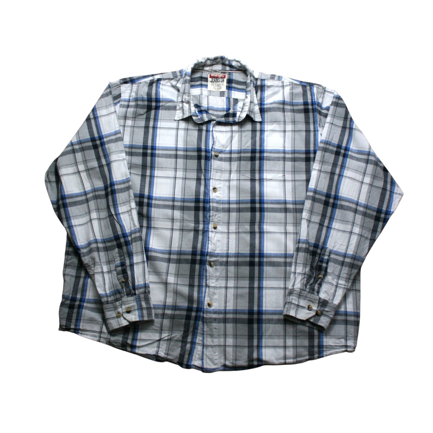 WRANGLER CHECKED LONG SLEEVED SHIRT - MULTI - XXXL