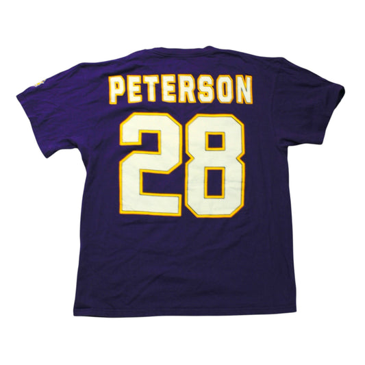 NFL MINNESOTA VIKINGS PETERSON T-SHIRT - PURPLE - L