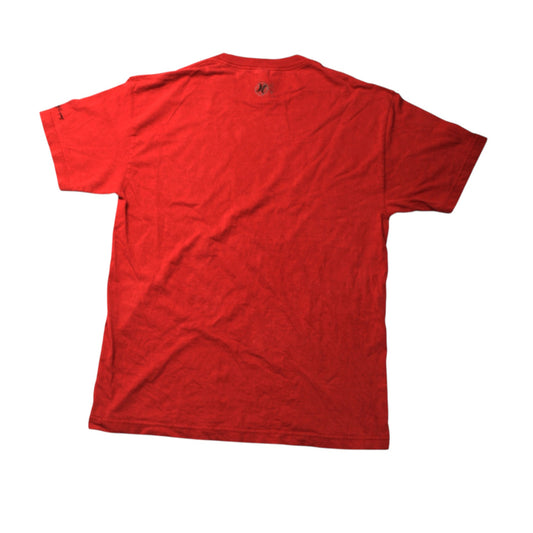 HURLEY LARGE PRINT T-SHIRT - RED - L
