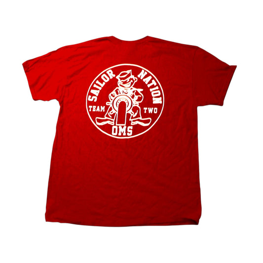 GILDAN OCEANSIDE NY T-SHIRT - RED - L