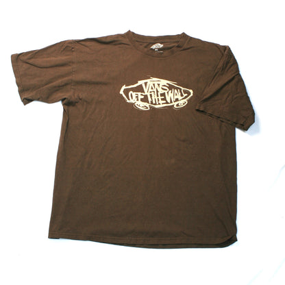VANS OFF THE WALL CLASSIC T-SHIRT - BROWN - XL