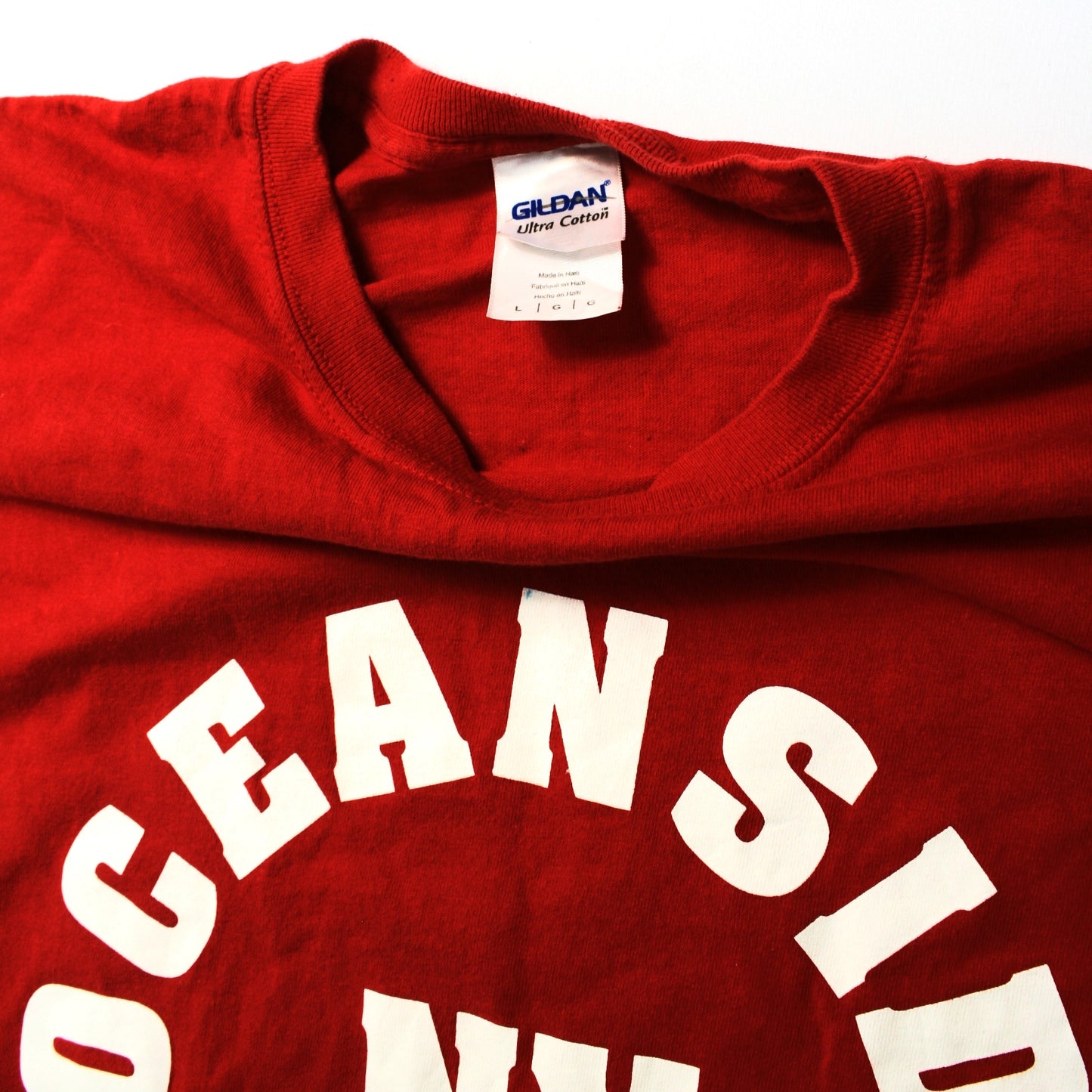 GILDAN OCEANSIDE NY T-SHIRT - RED - L