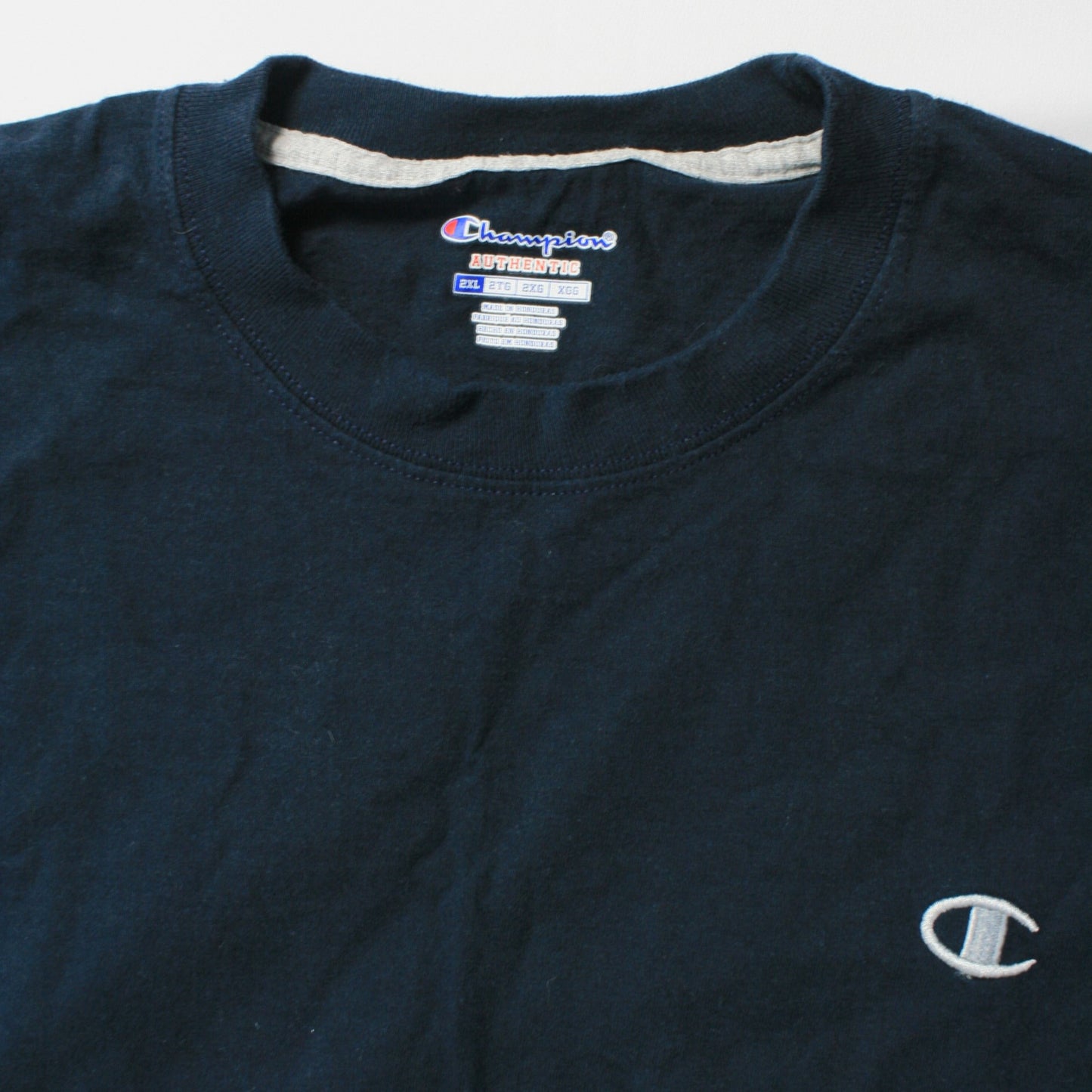 CHAMPION SMALL LOGO T-SHIRT - NAVY - XXL