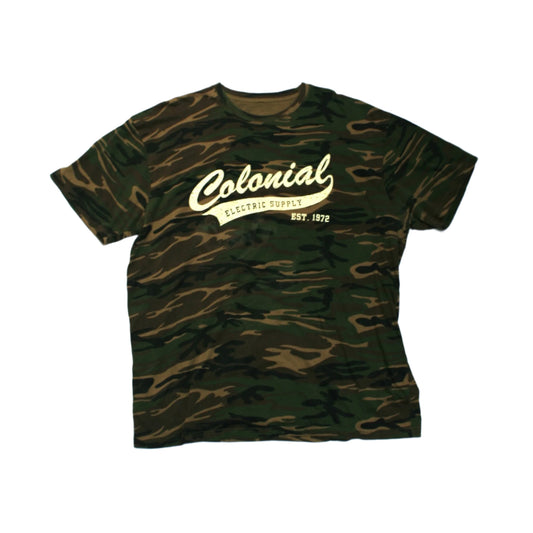 COLONIAL ELECTRIC SUPPLY T-SHIRT - CAMO - M/L
