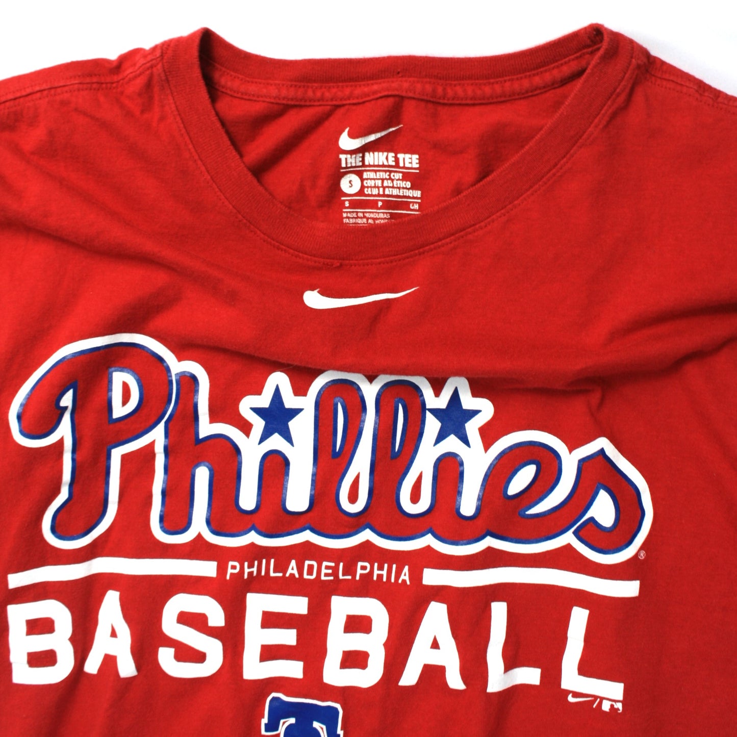 NIKE PHILLIES BASEBALL T-SHIRT - RED - S