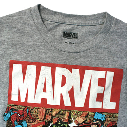 MARVEL SUPERHEROES T-SHIRT - GREY - M