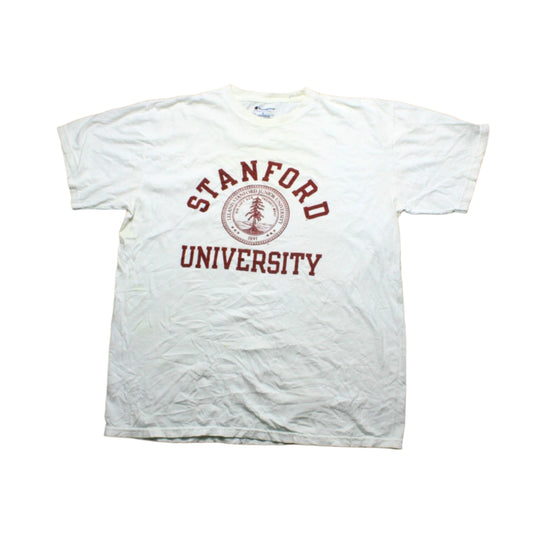 CHAMPION STANFORD UNIVERSITY T-SHIRT - WHITE - L