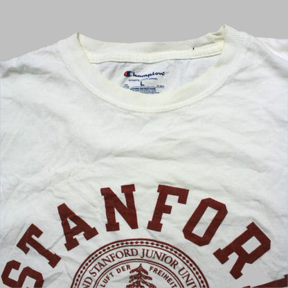 CHAMPION STANFORD UNIVERSITY T-SHIRT - WHITE - L