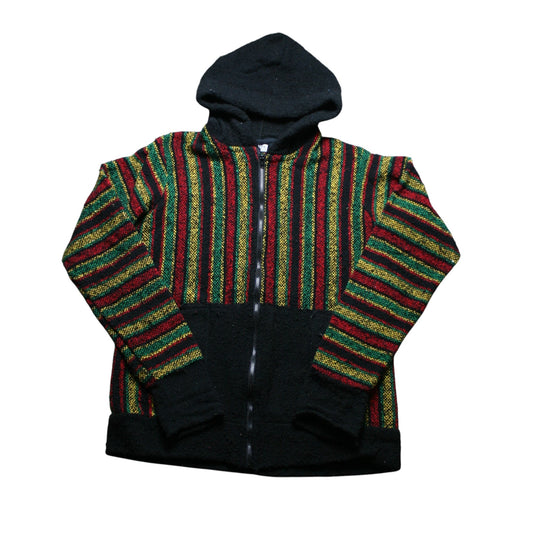ENIGMA CLOTHING KNITTED HOODIE - MULTI - L