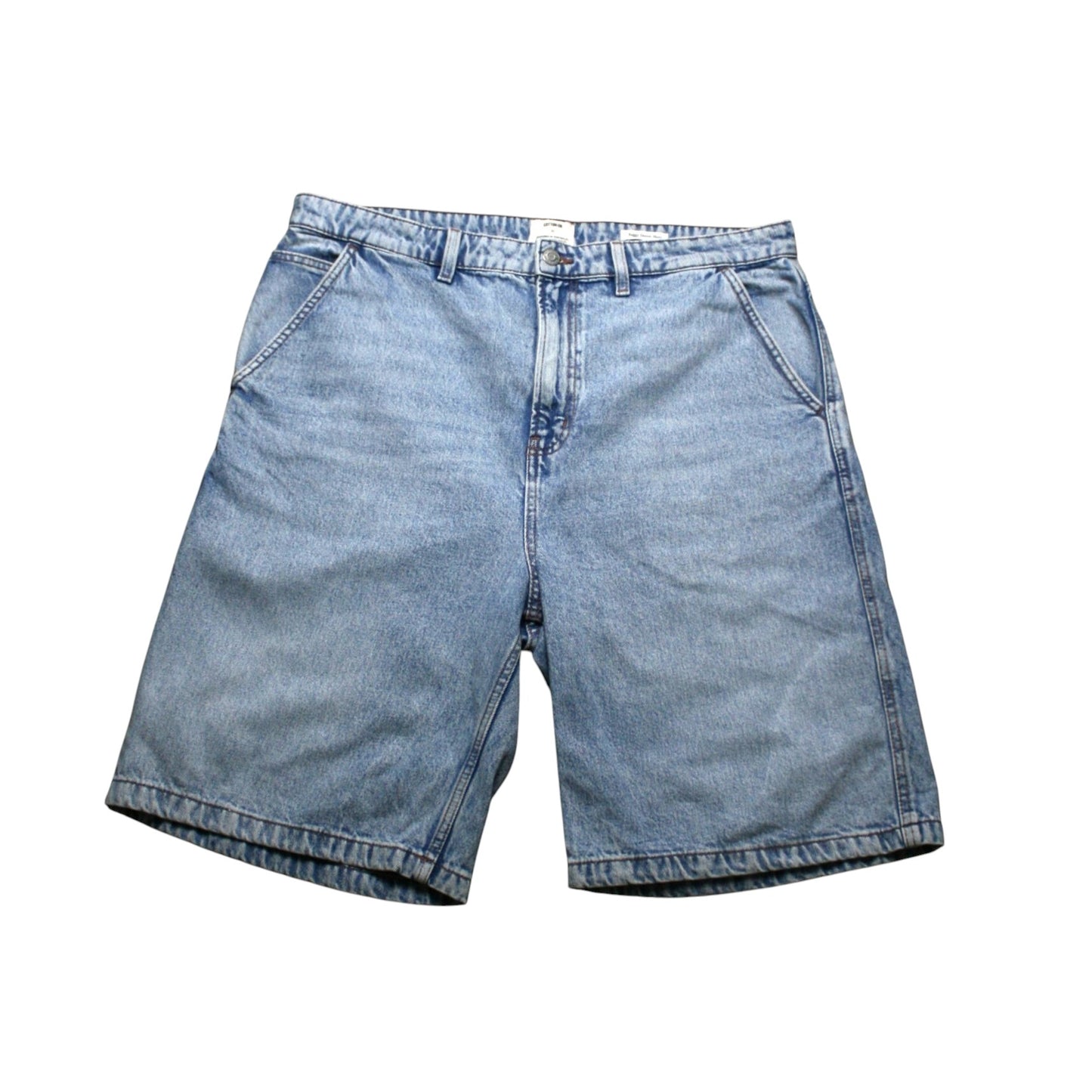 AUSTRALIAN DENIM BAGGY SHORTS - GREY - W38