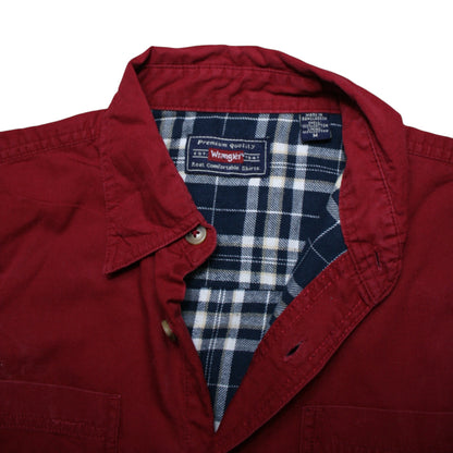 WRANGLER LONG SLEEVED SHIRT - RED - M