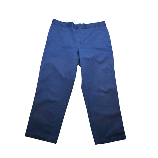 DICKIES BAGGY CARPENTER 874 TROUSERS - BLUE - W40