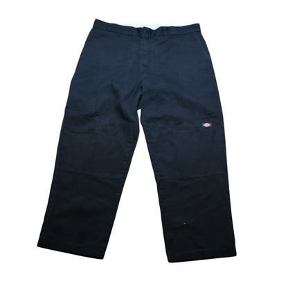 DICKIES BAGGY CARPENTER TROUSERS - NAVY - W42