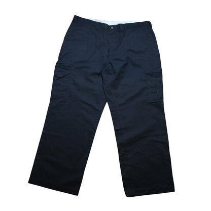 DICKIES BAGGY CARPENTER TROUSERS - BLACK - W42