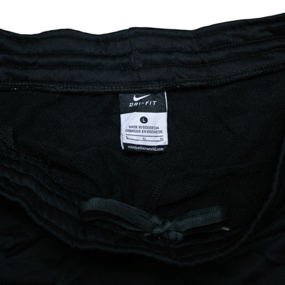 NIKE DRI-FIT TRACK PANTS / JOGGERS - BLACK - L