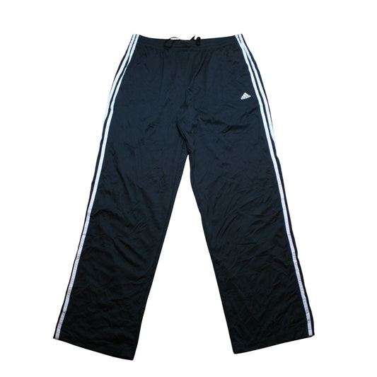 ADIDAS STRAIGHT TRACK PANTS / JOGGERS - BLACK - L