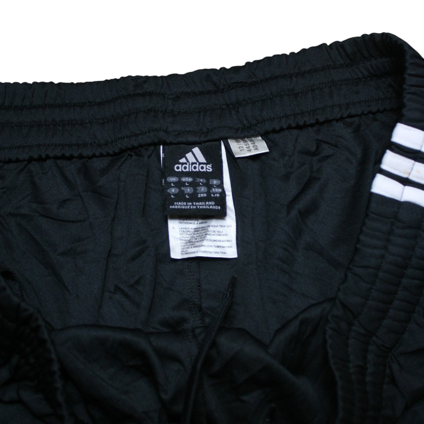 ADIDAS STRAIGHT TRACK PANTS / JOGGERS - BLACK - L