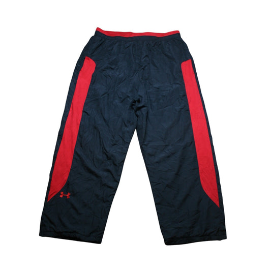 UNDER ARMOUR TRACK PANTS / JOGGERS - BLACK/RED - M