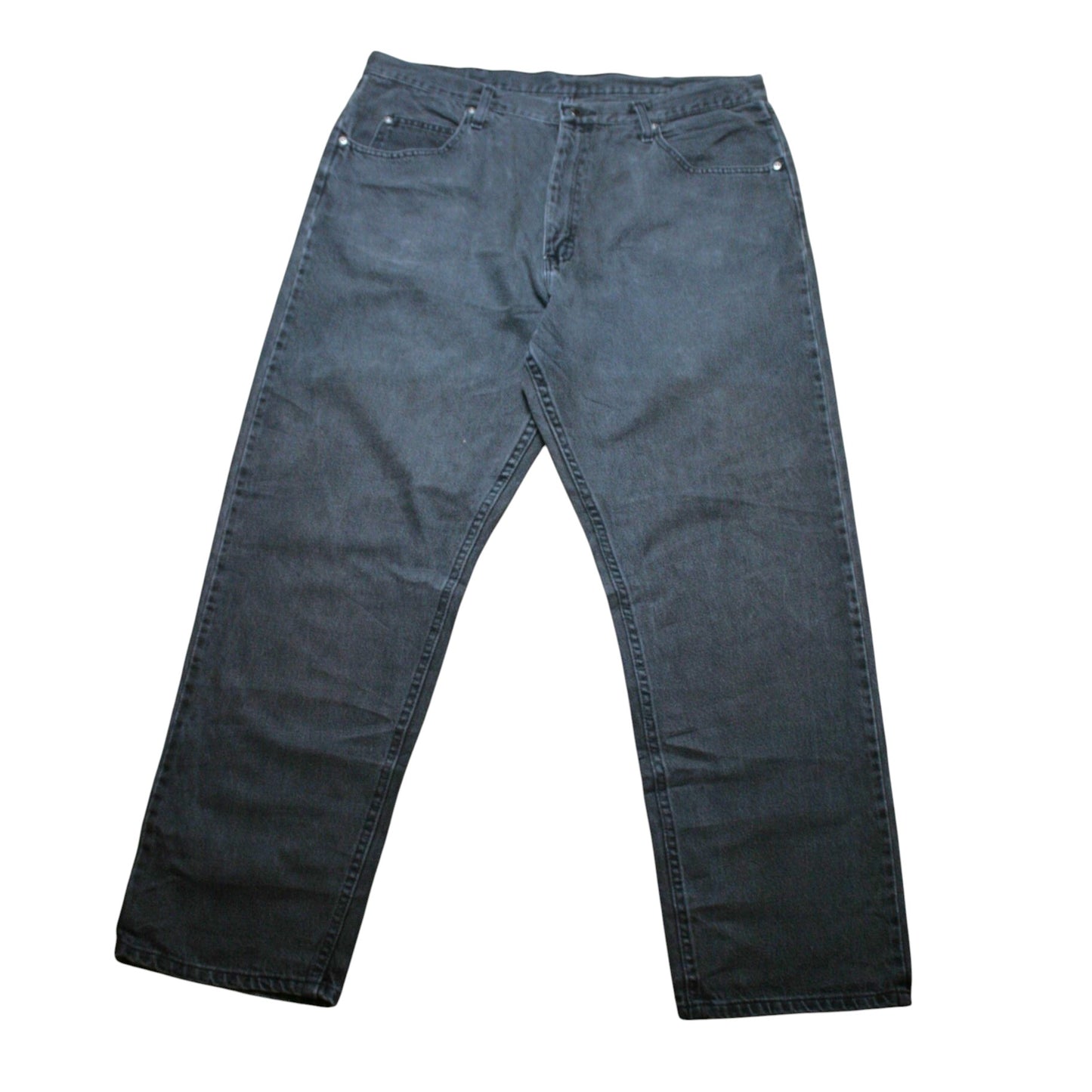WRANGLER RELAXED DENIM TROUSERS - BROWN/GREY - W38